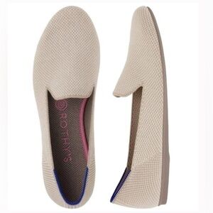 Rothy’s The Loafer | Linen Double Stitch | Cream | Size 5.5 | Like New Condition